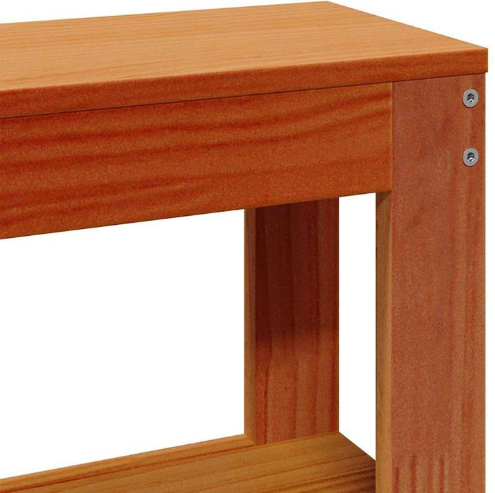 Actual product image VidaXL Solid wood bed Wooden bed Bed pallet bed with headboard 180x200cm pine (180 x 200 cm)