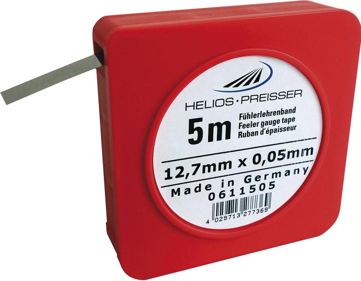 Productafbeelding NoName Helios-Preisser voelermaat tape 0,05x12,7mm 5m in plastic doosje (500 cm)
