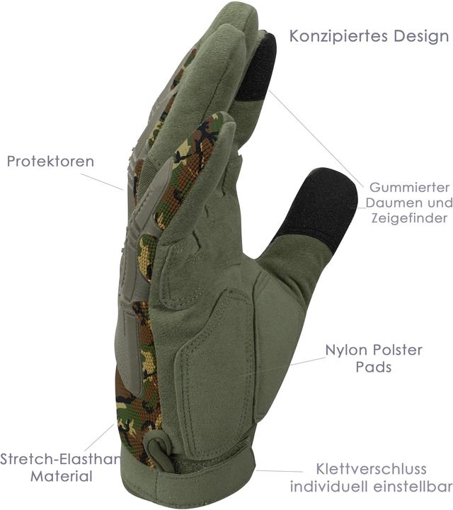 Actual product image Normani ARMY GLOVES Specialist finger gloves (XXL)