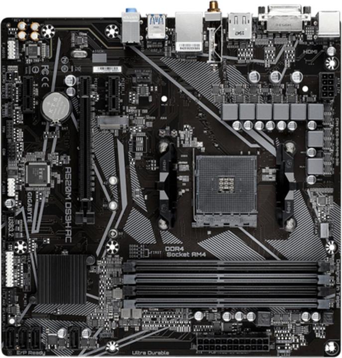 Immagine prodotto Gigabyte A520M DS3H AC (AM4, AMD A520, mATX)