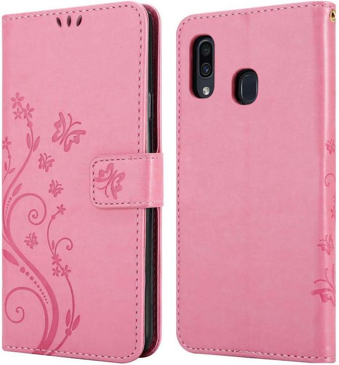 Productafbeelding Cadorabo Bloemen Boekomslag (Samsung Galaxy A20, TCL A30, Samsung Galaxy M10)
