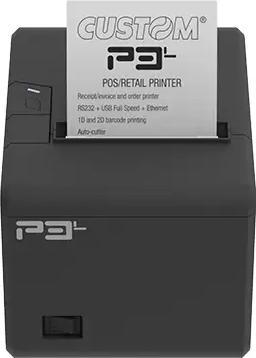 Actual product image Custom PRINTER P3L 58/80MM ETH USB (RS-232, USB, Ethernet)