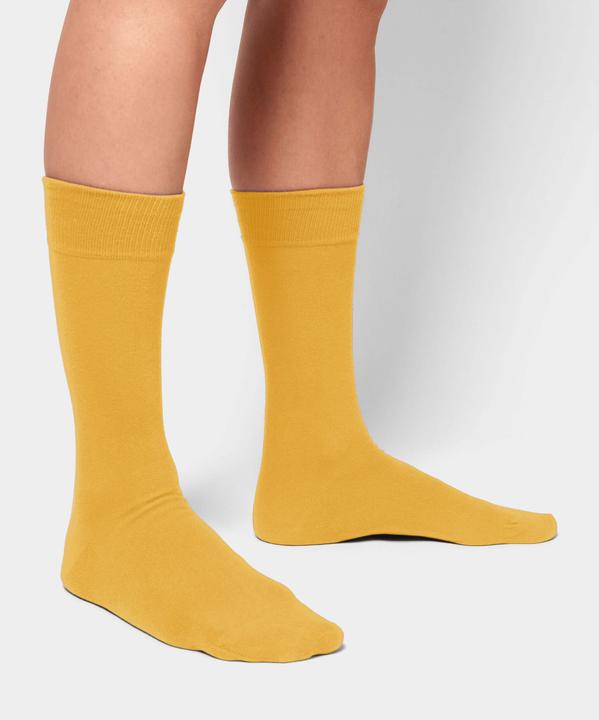 DillySocks Smooth Golden Yellow Pack (3er Pack, 36 - 40)