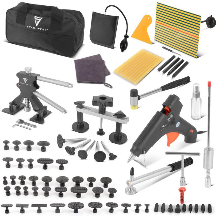 Produktbild Stahlwerk Dellen-Reparatur-Set 83-teiliges Kfz Smart Repair Ausbeul-Set