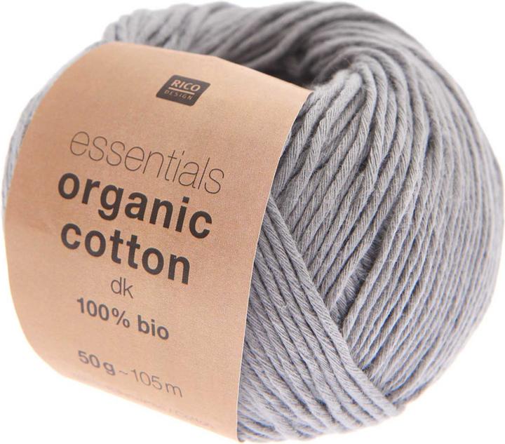 Actual product image Rico Essentials Organic Cotton, grau, 50 g, 105 m, 100% CO (105 m)