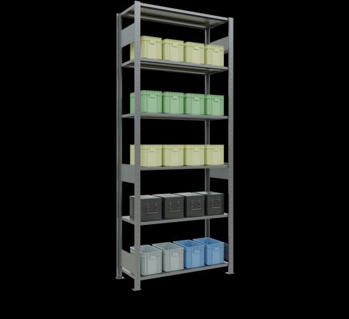 Image du produit Schulte Lagertechnik Système d'emboîtement pour rayonnage de base MULTIplus85 avec traverse de longueur