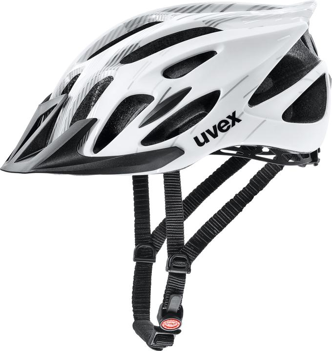 Uvex Sports Casco da bici Flash (taglia: 57-61 cm, 02 bianco/nero) (57 - 61 cm)