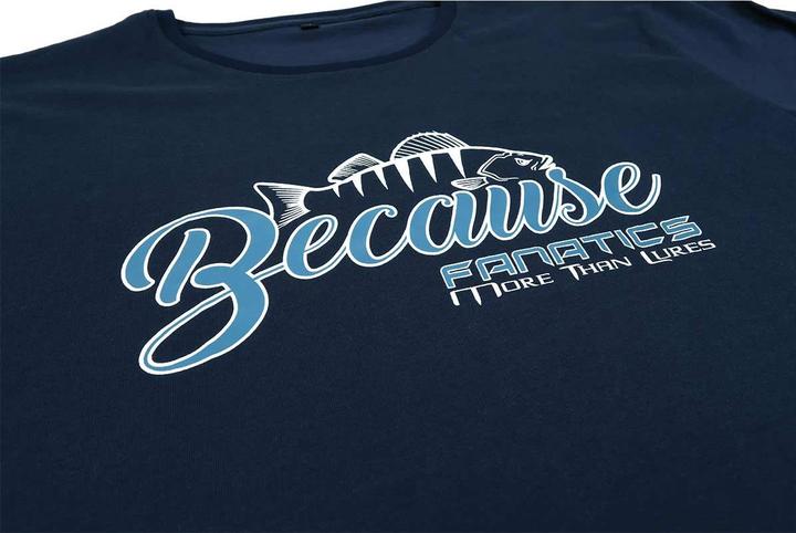 Produktbild Stucki Fishing Because Fanatics T-Shirt Blau (M)