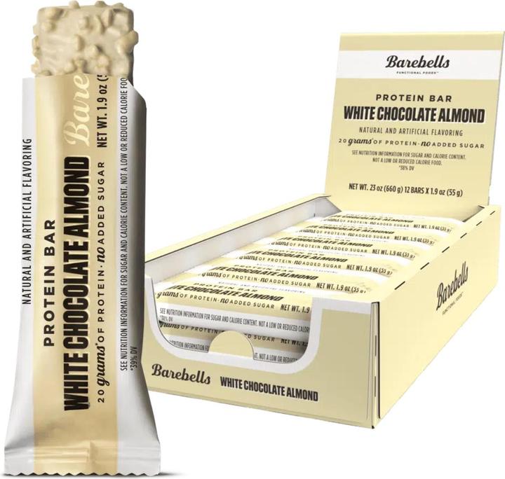 Actual product image Barebells Protein Bar (White Chocolate Almond, 12 pcs., 660 g)