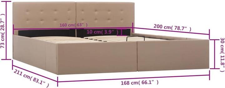 Actual product image VidaXL Bine (160 x 200 cm)