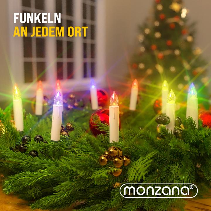 Produktbild Monzana Weihnachtsbaumkerzen (30 x)
