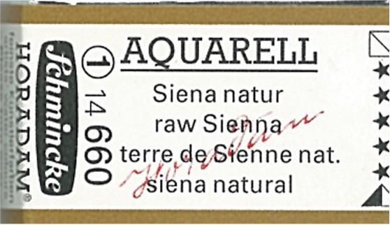 Schmincke Aquarellfarbe Horadam ganzer Napf (sienna natur)