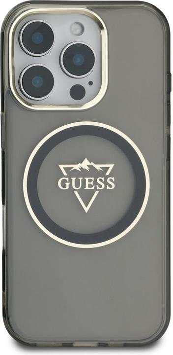 Immagine prodotto Guess Hardcase MagSafe IML Metal Mountain Logo Case for iPhone 16 Pro Max 6,9" Black (Apple iPhone 16 Pro Max)