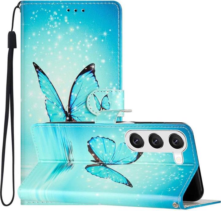 Image du produit Cover-Discount Etui en cuir Papillon bleu (Samsung Galaxy S24+)