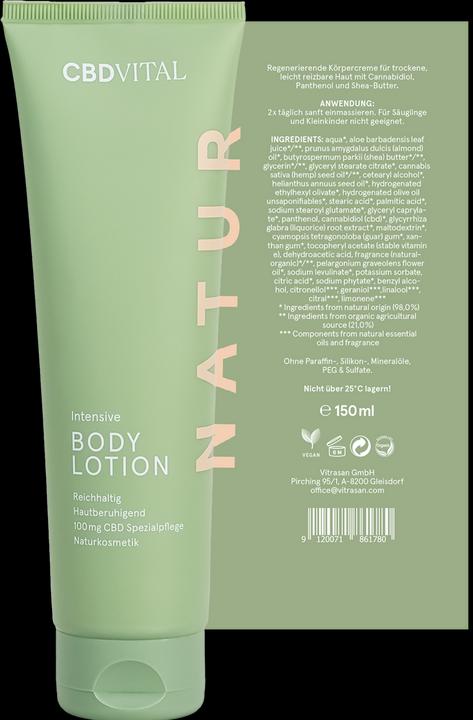 Actual product image CBD Vital Organic cosmetics (Body lotion, 200 ml)