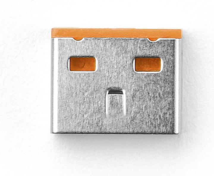 Actual product image Smart Keeper Basic USB-A Port Blocker orange 100 pcs.