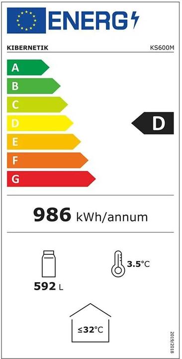 Energie-Label Kibernetik Ks600m (592 l)