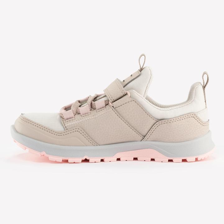 Actual product image Quechua Hiking shoes kids size 28-34 low velcro hiking - NH500 beige/pink (29)