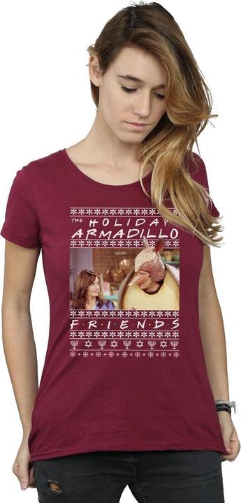 Actual product image Friends Womens/Ladies Fair Isle Holiday Armadillo Cotton T-Shirt (M)