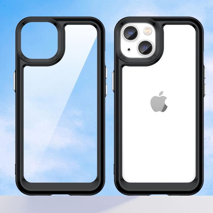 Image du produit Hurtel Outer Space Case iPhone 14 Plus coque rigide avec un cadre en gel noir (Apple iPhone 14 Plus)