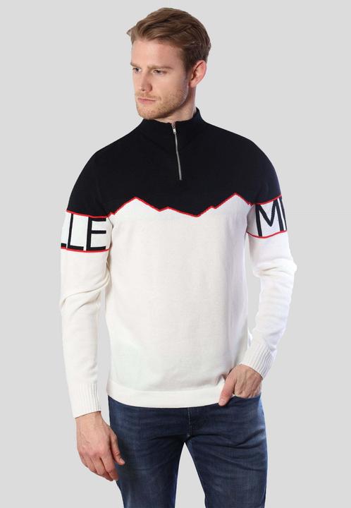 Immagine prodotto Bellemere Pullover Half-Zipped Cashmere Blend Sweater (L)