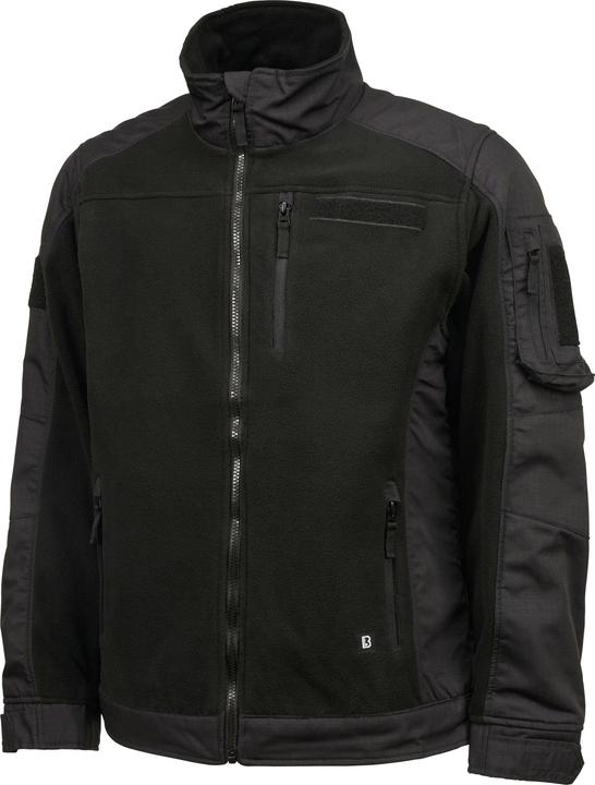 Brandit Fleece Ripstop Outdoorjacke Grösse XXL Farbe Schwarz (XXL)