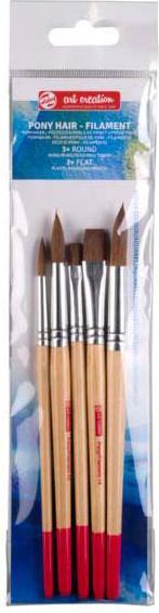 Actual product image Talens Pony Filament Brush Set
