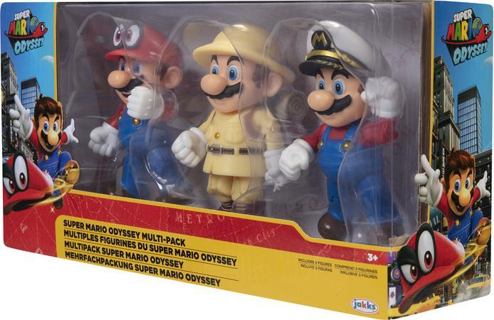 Immagine prodotto Nintendo Set di 3 figure di Super Mario Mario Odyssey, 10 cm