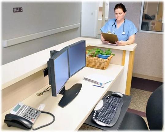 Actual product image Ergotron Neo-Flex monitor stand (Table, 24")