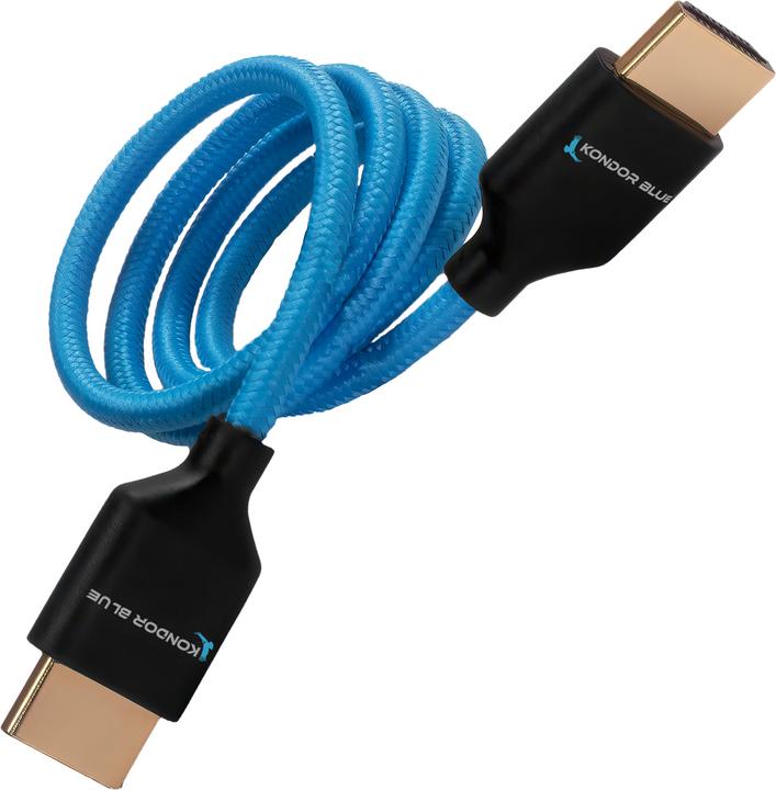 Produktbild Kondor Blue 2 FT 4K HDMI 2.0 BRAIDED BLUE CABLE ()(2 Feet) (0.60 m, HDMI)