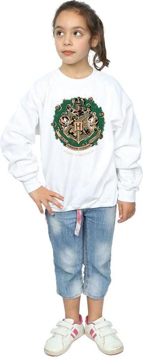 Actual product image Girls Christmas Wreath Sweatshirt (152, 158)