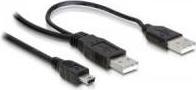 Actual product image Delock 2x USB2.0 - A - USB mini 5-pin (1 m, USB 2.0)
