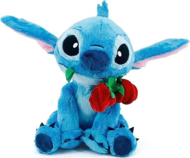 Actual product image Simba Stitch Plüsch 25Cm Stitch Mit Rose (25 cm)