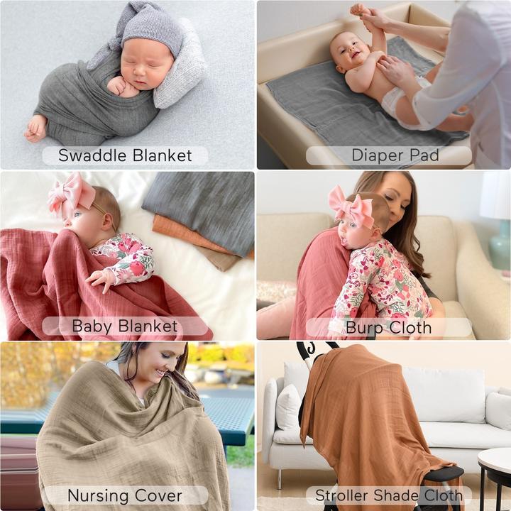 Immagine prodotto Momcozy Coperta Swaddle (120 cm, 120 cm)