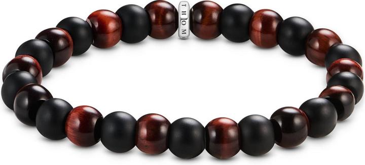 Produktbild Thomas Sabo Armband Obsidian und rotes Tigerauge (19 cm, Silber 925)