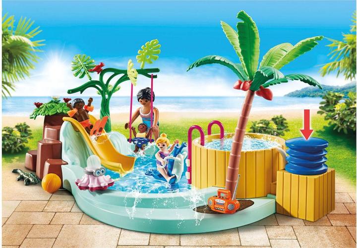 Immagine prodotto Playmobil Piscina per bambini con idromassaggio (71529, Playmobil La mia vita)