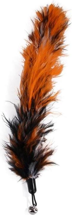 Immagine prodotto Hermex Katzenangel mit Federanhänger Katzenspielzeug Plüschwedel Katzenstab (Catmint giocattolo)