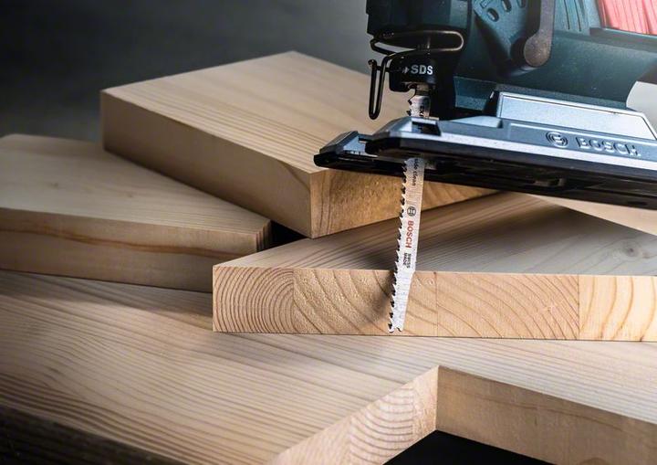 Image du produit Bosch Professional Zubehör Lame de scie sauteuse EXPERT 'Wood 2-side clean' T 308 B, 5 pièces