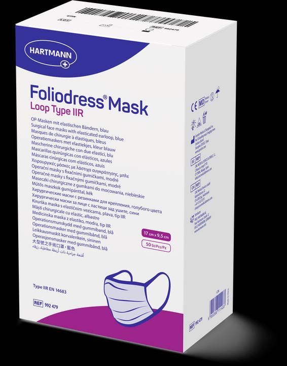 Immagine prodotto Foliodress Maschera ad anello tipo IIR 50 pz. (Tipo II, 50 x)