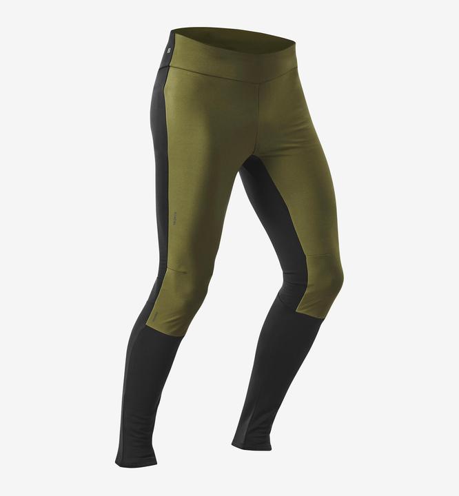 Image du produit Wedze Pantalon de ski de fond collant homme coupe-vent - 500 noir/khaki (W30/L33)