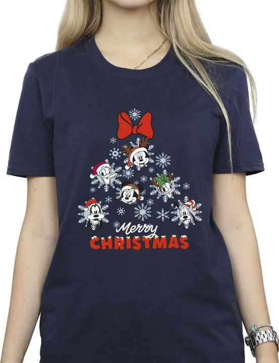Immagine prodotto Disney Mickey Mouse And Friends Christmas Tree Maglietta Ampia Donna (4XL)