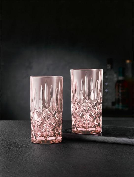 Immagine prodotto Nachtmann Noblesse Longdrink Rosé Set 2 pezzi (3.95 dl, 2 x, Bicchieri da bibita lunghi)