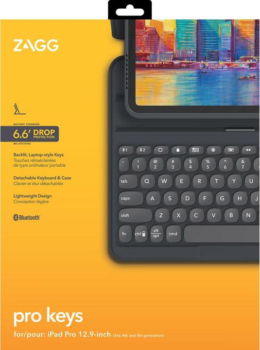 Image du produit Zagg Keyboard Pro Keys Pro Charcoal (ING. Int., iPad)