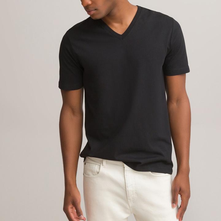 Image du produit La Redoute Collections T-shirt avec col en V (3XL)
