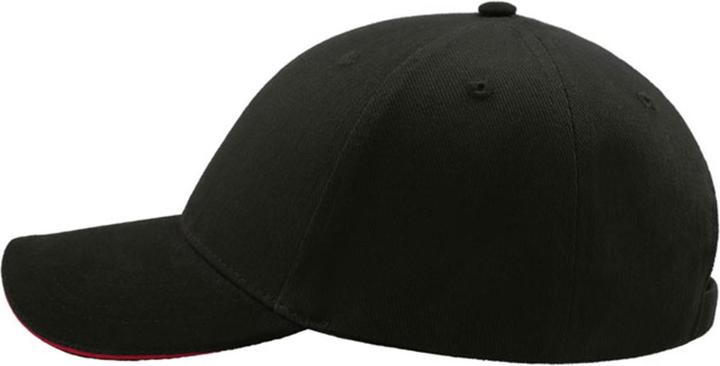 Actual product image Atlantis Liberty baseball cap with 6 brushed cotton panels (pack of 2) (One size)
