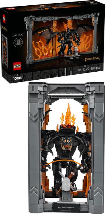Produktbild LEGO Der Herr der Ringe: Balrog™ Bücherstütze (10367, LEGO Lord of the Rings)