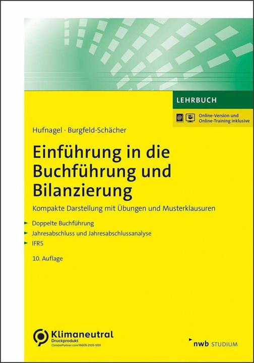 Produktbild Einführung in die Buchführung und Bilanzierung (Deutsch, Beate Burgfeld-Schächer, Wolfgang Hufnagel, 2022)