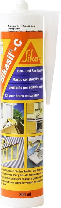 Sika Sikasil-C (0.35 kg, Transparent, 300 ml)