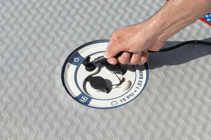 Actual product image Bestway Hydro Force Oceana CompactAir Inflatable Stand-Up Paddleboard Set with Built-in Pump 3.05 m