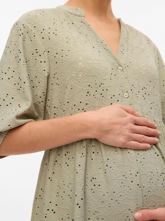 Immagine prodotto Mamalicious Normal geschnitten Mandarin Kragen Top Bluse (XL)
